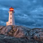 Lighthouse on rocks