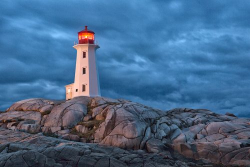 Lighthouse on rocks