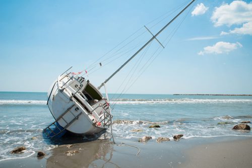 Boat aground